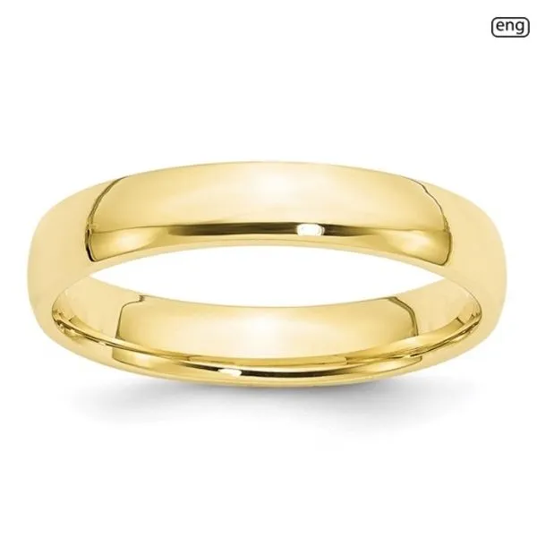 7, 10k YG 4mm Comfort Fit Band Vaughan's Jewelry Edenton, NC
