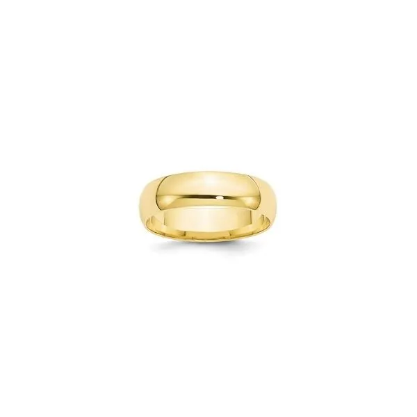 7, 10k YG 6mm Comfort Fit Band Vaughan's Jewelry Edenton, NC