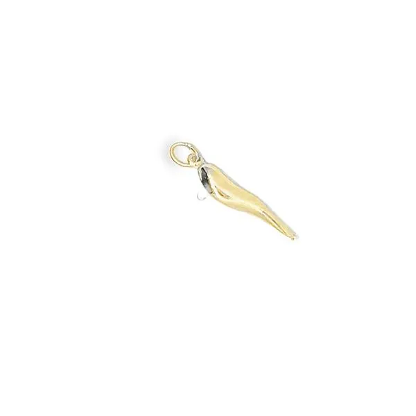 14k YG Italian Horn Charm (Previously Owned) Vaughan's Jewelry Edenton, NC