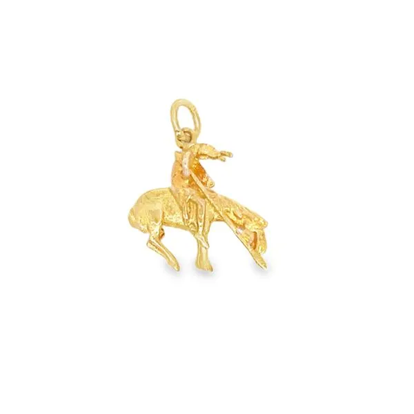 14k YG Horseback Riding Knight (Previously Owned) Vaughan's Jewelry Edenton, NC