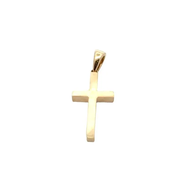 14k YG Diamond Cut Cross Pendant (Previously Owned) Vaughan's Jewelry Edenton, NC