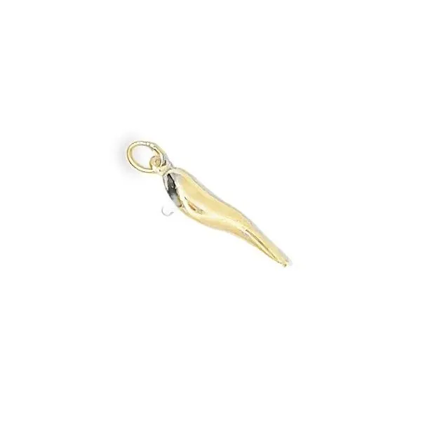 14k YG Italian Horn Charm (Previously Owned) Vaughan's Jewelry Edenton, NC