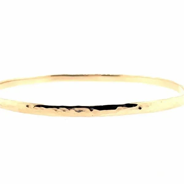 Medium, 14k YG Solid Polished 2.0mm Bangle, 10.4 grams Vaughan's Jewelry Edenton, NC