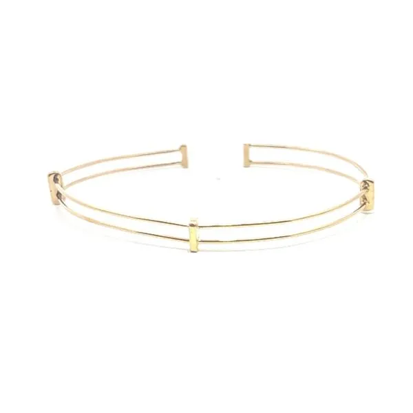 14k YG Double Wire/Bar Cuff Bracelet, 3.5 grams Vaughan's Jewelry Edenton, NC