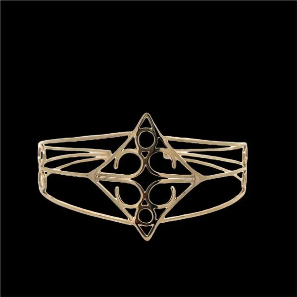 14k YG Abstract Freeform Cuff Bracelet (Medium) Vaughan's Jewelry Edenton, NC