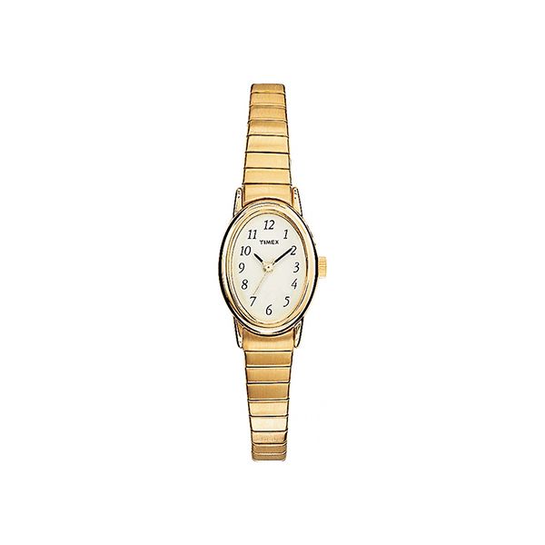 Timex Ladies Goldtone Oval Expansion Band Watch Vaughan's Jewelry Edenton, NC