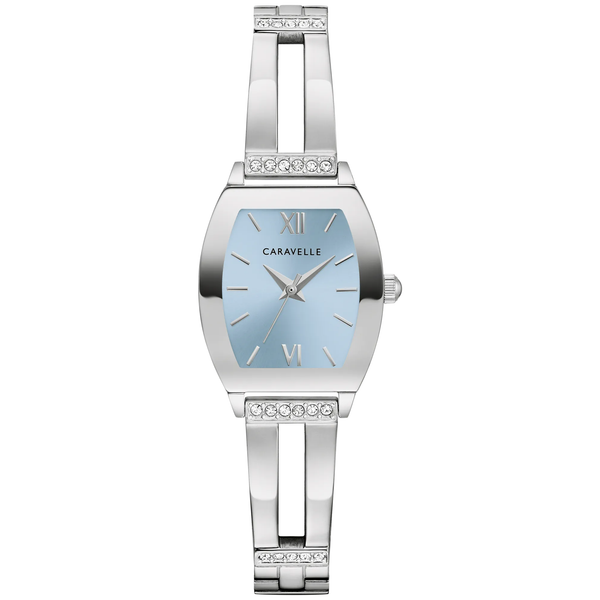 Carvelle Light Blue Face with Crystal Accents on Expansion Band Vaughan's Jewelry Edenton, NC