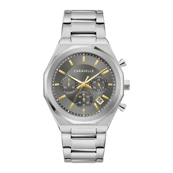 Carvelle Grey Watch Chronogram Vaughan's Jewelry Edenton, NC
