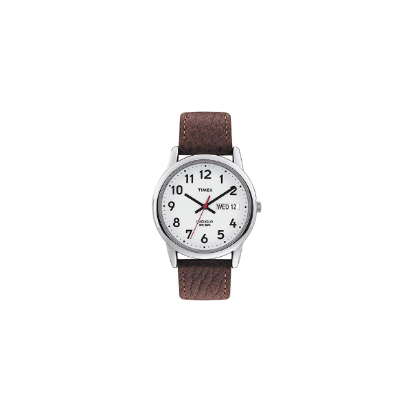 Mens Classic Timex Watch with Brown Leather Band Vaughan's Jewelry Edenton, NC
