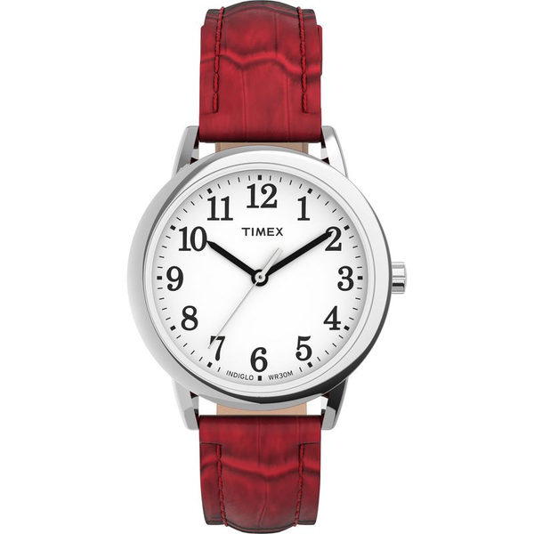 Ladies Easy Reader White Dial Croc Strap Watch Vaughan's Jewelry Edenton, NC