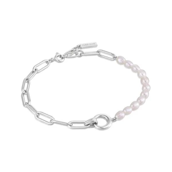 Pearl Chunky Link Chain Bracelet Vaughan's Jewelry Edenton, NC