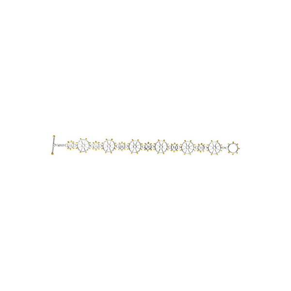 SS/22k Gold Vermeil Ship Wheel Bracelet Vaughan's Jewelry Edenton, NC