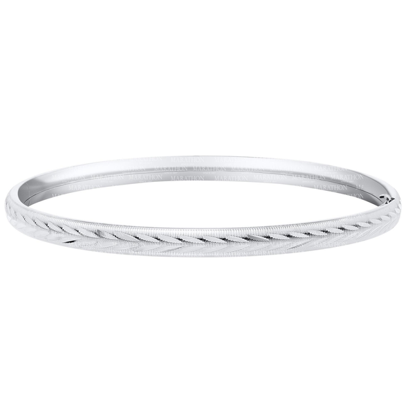 SS Wheat Engraved Bangle Bracelet Vaughan's Jewelry Edenton, NC