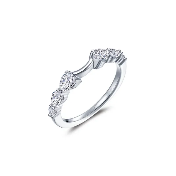 7, SS 1.50CTTW Simulated Diamond Graduated Pear Wrap Vaughan's Jewelry Edenton, NC