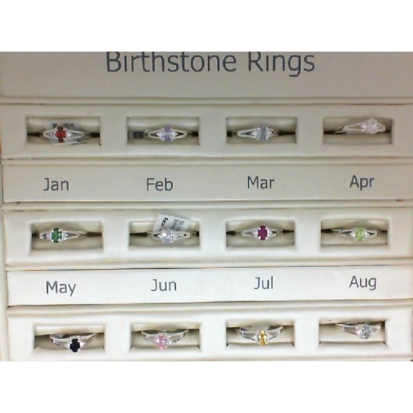 5, Mar SS Birthstone Rings Image 2 Vaughan's Jewelry Edenton, NC