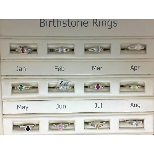 4, Jun SS Birthstone Rings Image 2 Vaughan's Jewelry Edenton, NC