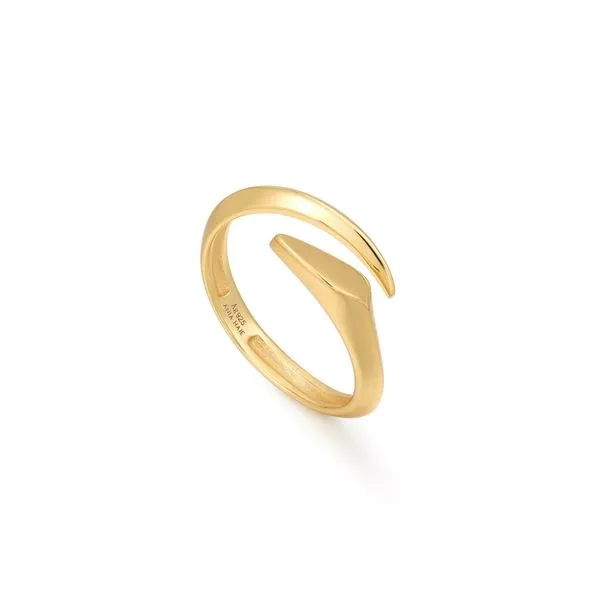 Gold Arrow Twist Adjustable Ring Vaughan's Jewelry Edenton, NC