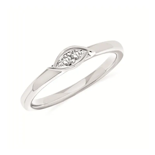 SS 0.05CTTW Double Diamond Promise Ring Vaughan's Jewelry Edenton, NC