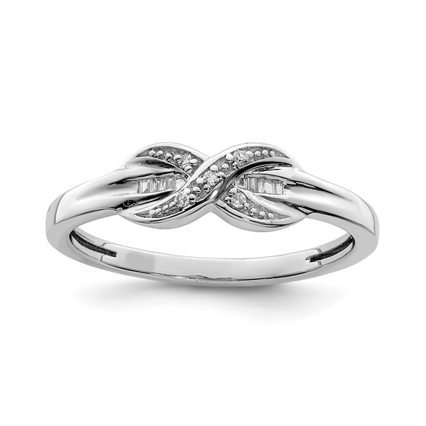 8, SS 0.05CTTW Dia Infinity Ring Vaughan's Jewelry Edenton, NC