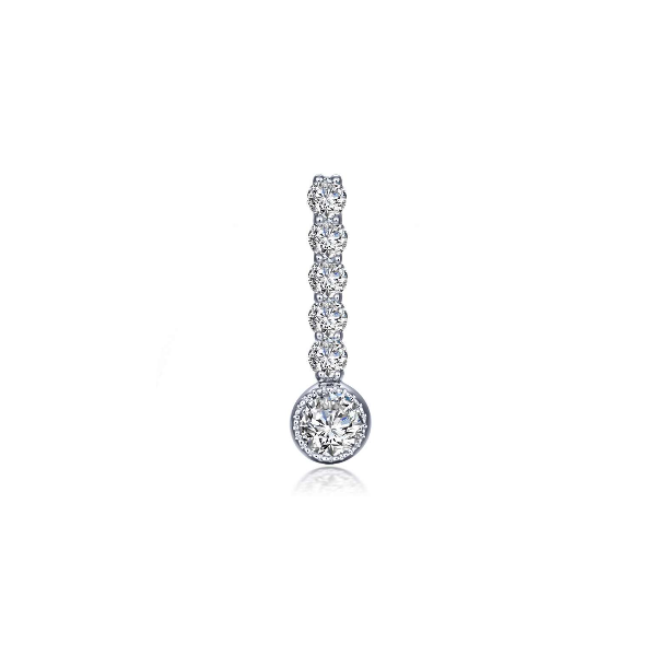 Large April Birthstone Love Pendant (0.32CTTW) (Chain Sold Separately) Vaughan's Jewelry Edenton, NC