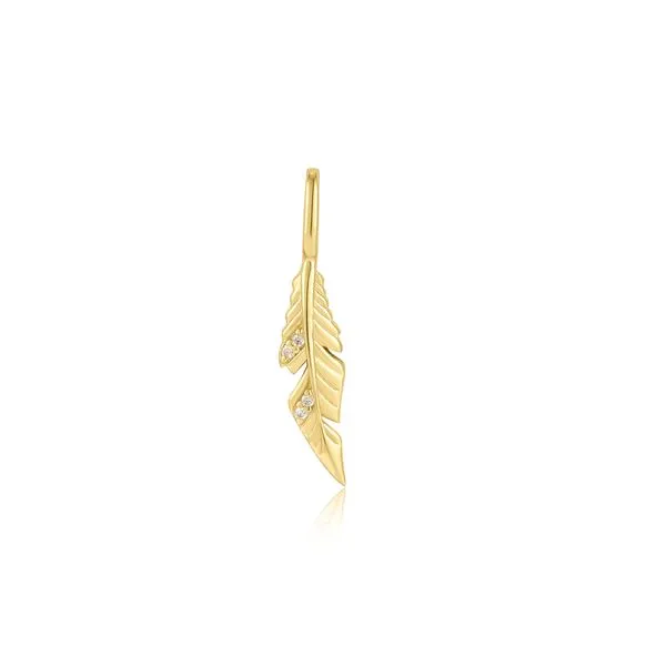 YGP, Gold Feather Charm Vaughan's Jewelry Edenton, NC