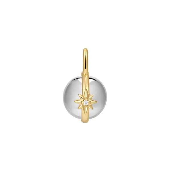Two Tone Celestial Sphere Charm Vaughan's Jewelry Edenton, NC