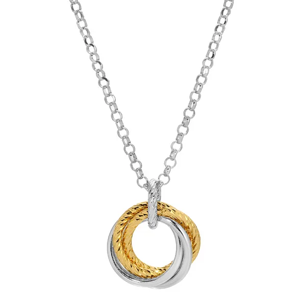 SS/YGP Small Love Knot Necklace Vaughan's Jewelry Edenton, NC