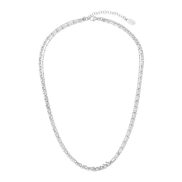 SS Triple Strand Cube Necklace Vaughan's Jewelry Edenton, NC