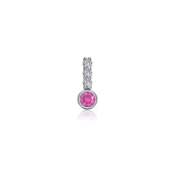 Small October Birthstone Love Pendant (0.17CTTW) (Chain Sold Separately) Vaughan's Jewelry Edenton, NC