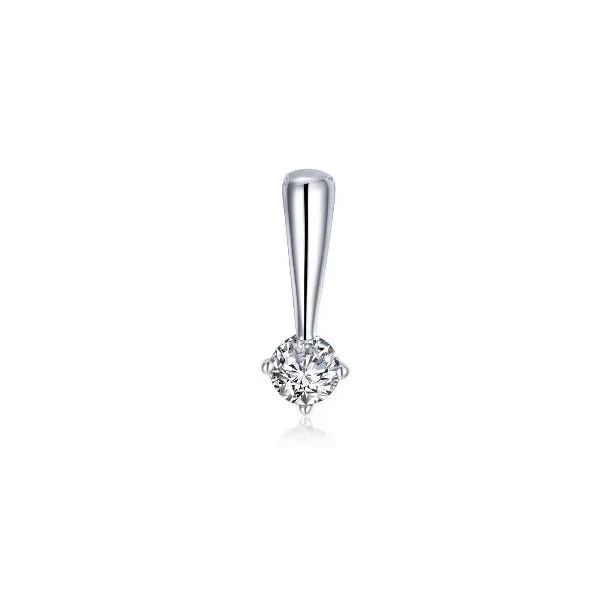 Large April Birthstone Polished Love Pendant (0.25CT) (Chain Sold Separately) Vaughan's Jewelry Edenton, NC