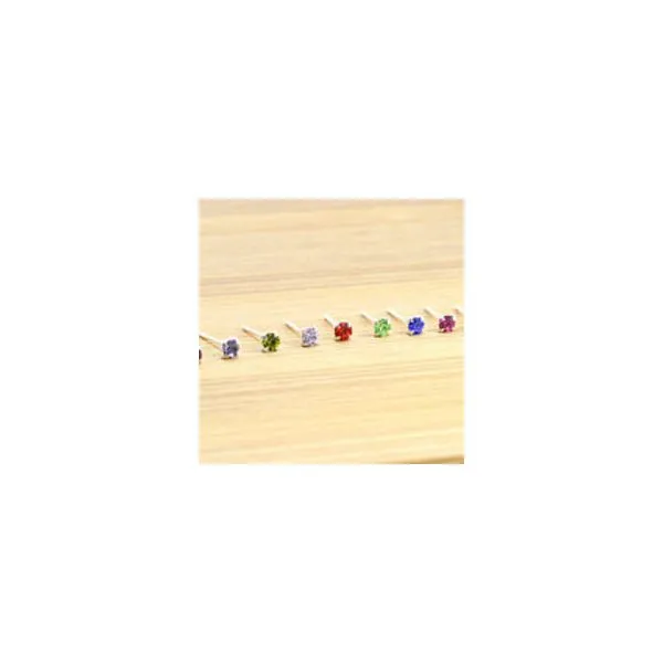 Aug SS 3mm Birthstone Stud Earrings Vaughan's Jewelry Edenton, NC
