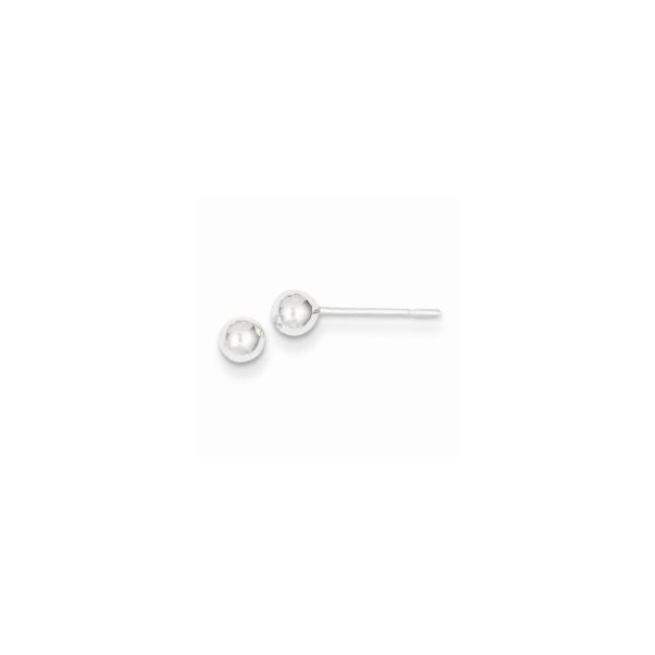 SS Polished 4mm Ball Earrings Vaughan's Jewelry Edenton, NC