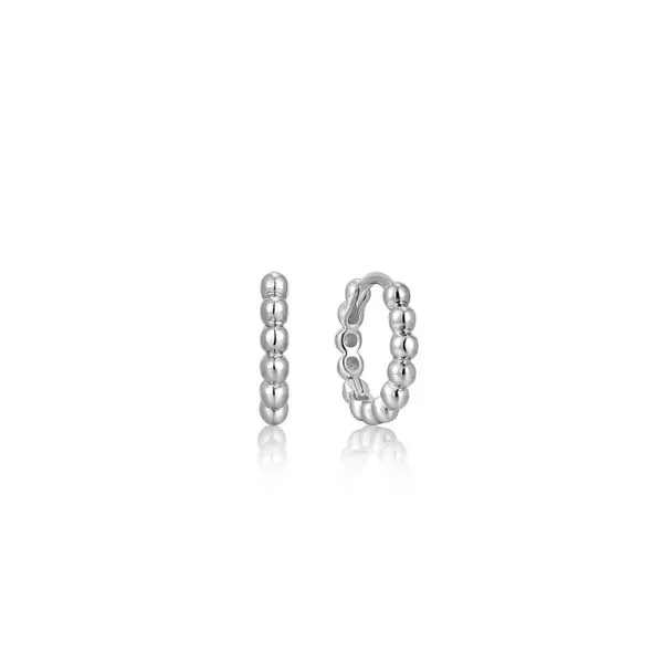 SS Orb Huggie Hoop Earrings Vaughan's Jewelry Edenton, NC