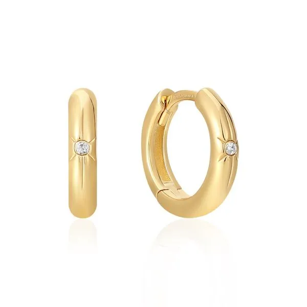 YGP, Star Huggie Hoop Earrings Vaughan's Jewelry Edenton, NC