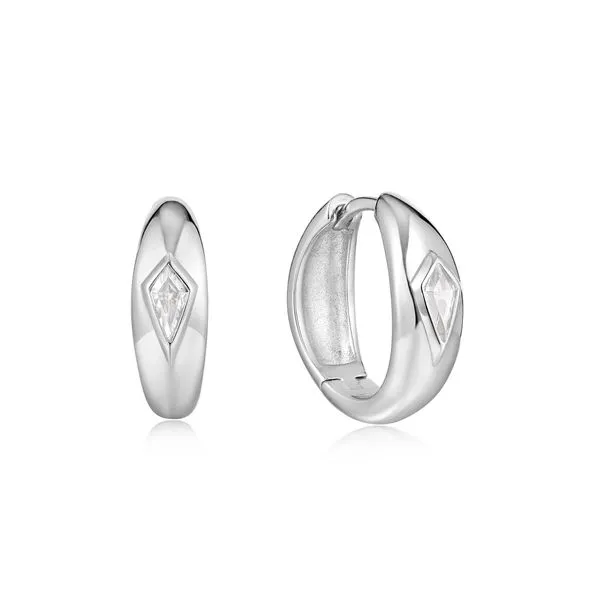 Sparkle Dome Hoop Earrings Vaughan's Jewelry Edenton, NC