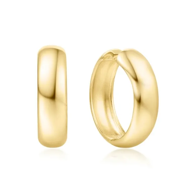 YGP Chubby Large Huggie Hoop Earrings Vaughan's Jewelry Edenton, NC
