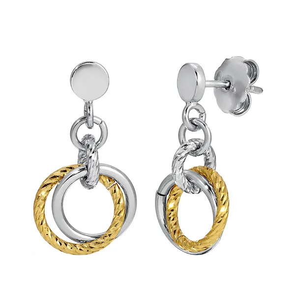 SS/YGP Love Knot Earrings Vaughan's Jewelry Edenton, NC