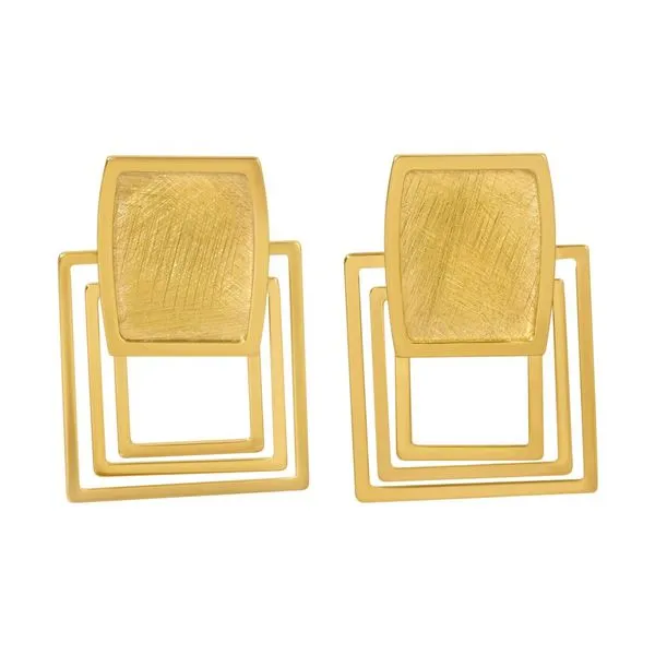 YGP Rectangle Echo Earrings Vaughan's Jewelry Edenton, NC