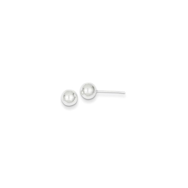 SS Polished 6mm Ball Earrings Vaughan's Jewelry Edenton, NC