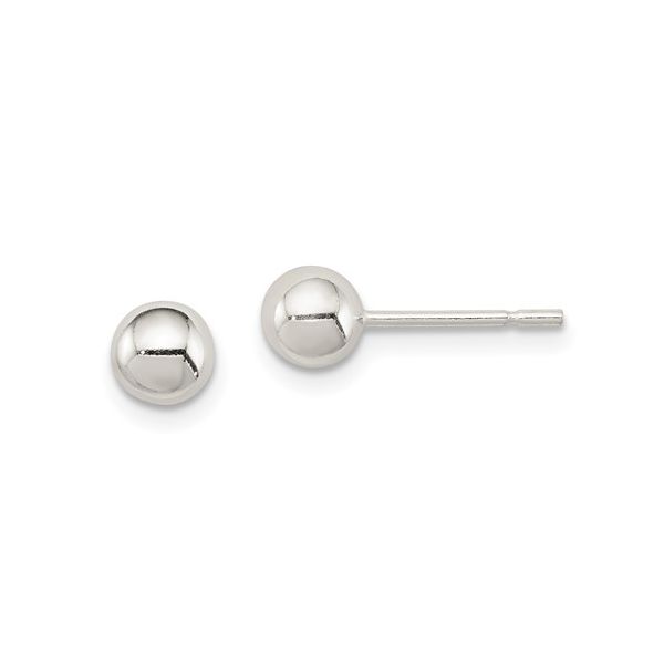 SS 5mm Ball Earrings Vaughan's Jewelry Edenton, NC