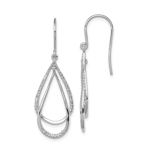 SS 0.018CTTW Diamond Dangle Earrings Vaughan's Jewelry Edenton, NC