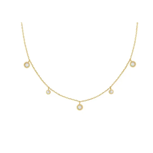 YGP Kyoto Opal Station Necklace Vaughan's Jewelry Edenton, NC