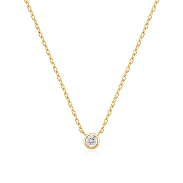 YGP Round Solitaire CZ Necklace Vaughan's Jewelry Edenton, NC