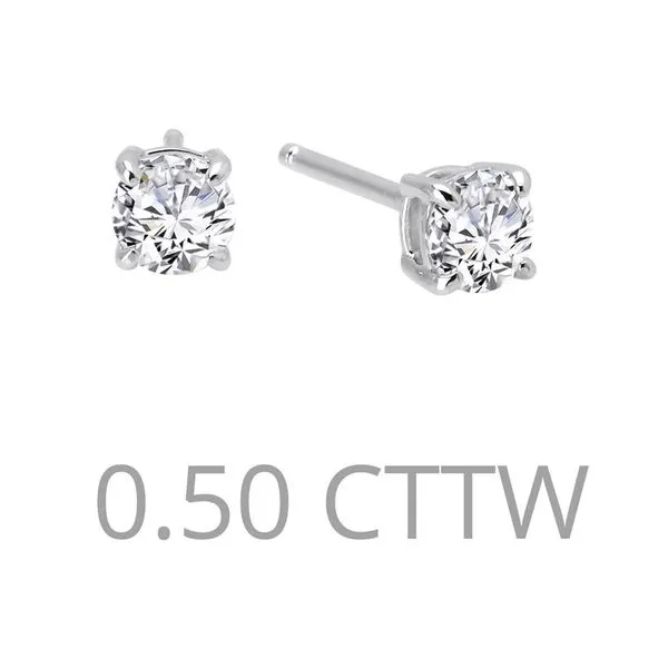 SS 0.50CTTW 4 Prong Round Studs Vaughan's Jewelry Edenton, NC