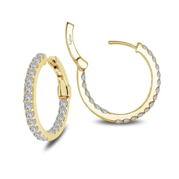 YGP 1.60CTTW Inside Out Lassaire Hoop Earrings Vaughan's Jewelry Edenton, NC