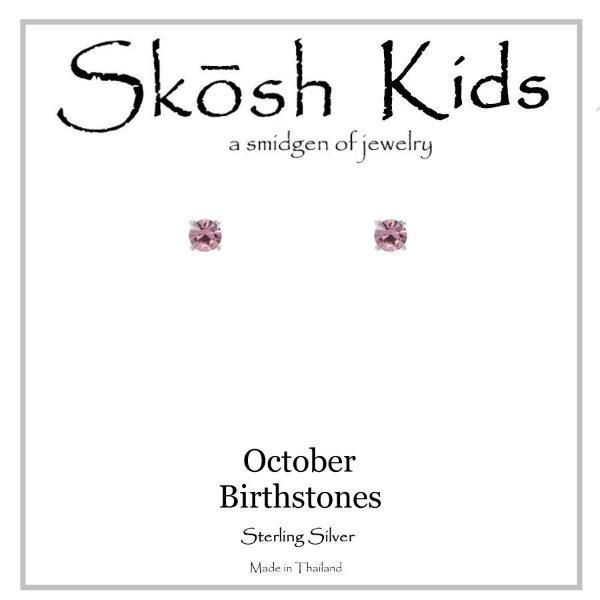 Oct SS 3mm Birthstone Stud Earrings Vaughan's Jewelry Edenton, NC