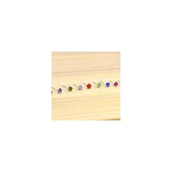 Aug SS 3mm Birthstone Stud Earrings Vaughan's Jewelry Edenton, NC