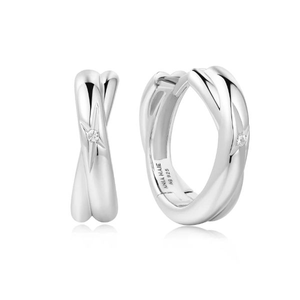 SS Cross Duo Huggies Vaughan's Jewelry Edenton, NC