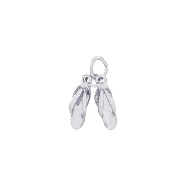 SS Pair of Flip Flops Accent Charm Vaughan's Jewelry Edenton, NC