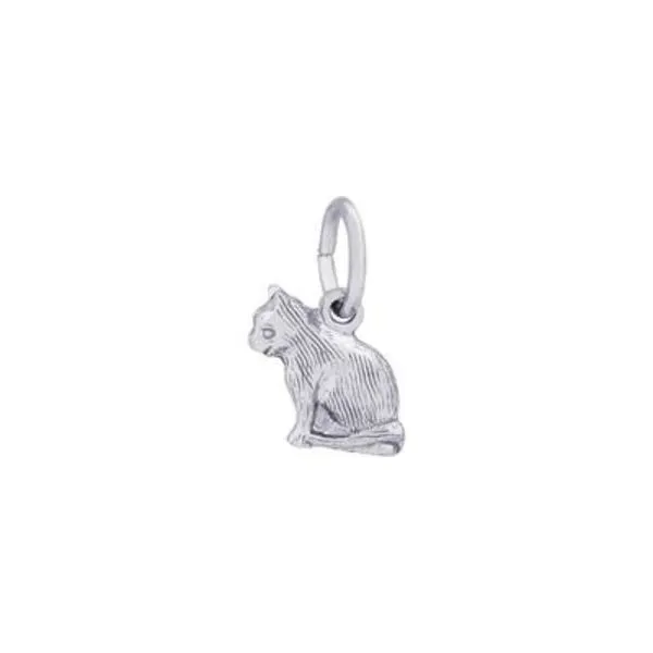 SS Sitting Cat Accent Charm Vaughan's Jewelry Edenton, NC